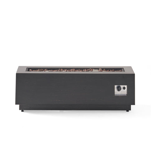 Modern Rectangular Iron Fire Pit 50, 000 Btu