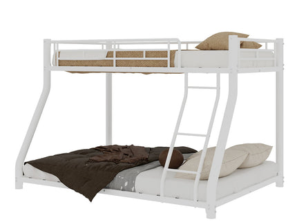 Twin Over Full Bunk Bed - White