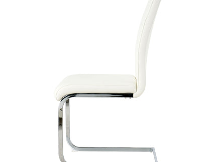 Modern Dining Chairs With Padded Seat And Metal Legs