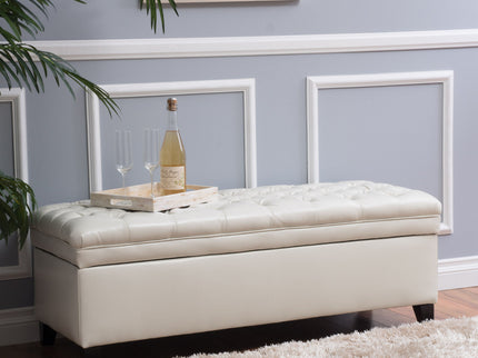Juliana - Storage Ottoman With Birch Legs