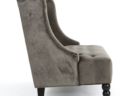 Nurturing - Upholstered Loveseat With Wing Back And Diamond Tufting