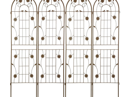 Metal Garden Trellis Rustproof Trellis For Climbing Plant Outdoor Flower Support