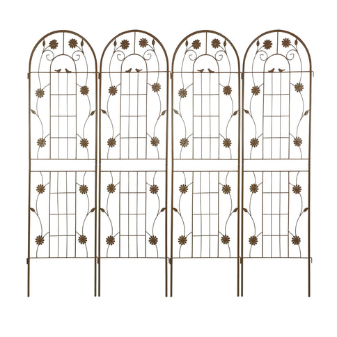 Metal Garden Trellis Rustproof Trellis For Climbing Plant Outdoor Flower Support