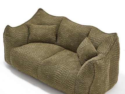 Comfortable Dual Beanbag Chair With High Resilience Foam Core For 2 People