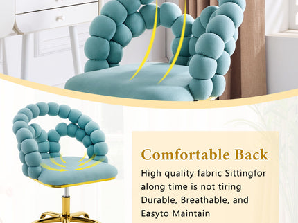Puffy Bubble, Ball Chain Accent Chair With 5 Claw Casters