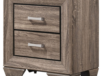 Tomasina - 2 Drawer Rectangular Nightstand - Taupe