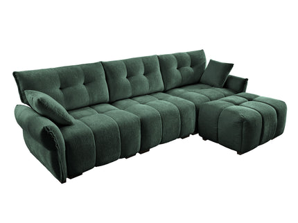 Sofa Set With Ottoman And Pillows, Textured, High Resilience Cushions