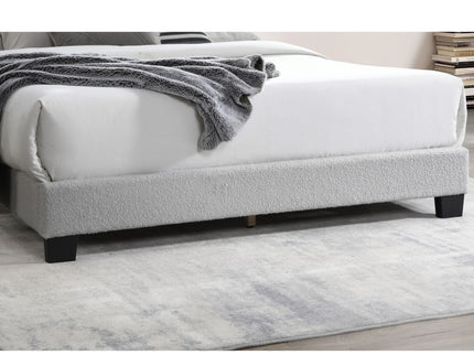 Bed With Channel Tufting And Built In LED Headboard