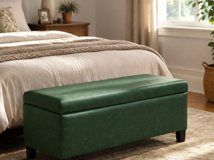 Storage Ottoman With Flip Top Lid