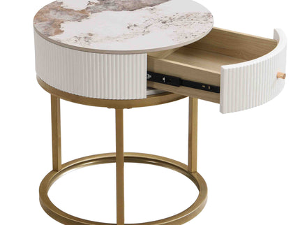 Modern Round Table With Drawers
