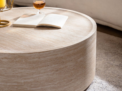 Modern Round Table With Mars Pattern For Living Room