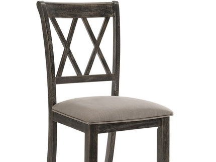 Claudia II - Weathered 7 Pieces Dining Room Set - Gray