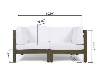 Oana - 2 Piece Loveseat Set With Water Resistant Cushions