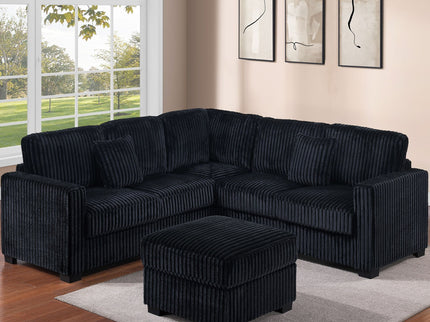 Modern Sectional Set With Cocktail Ottoman