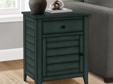 Accent Table With Storage Drawer - Blue
