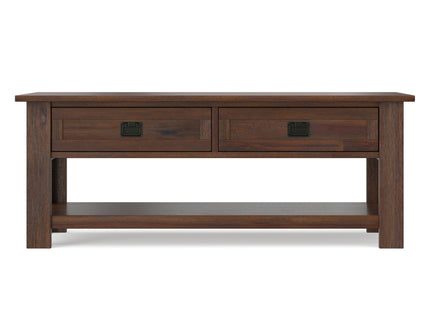Monroe - Rectangular Coffee Table With Drawers - Brown