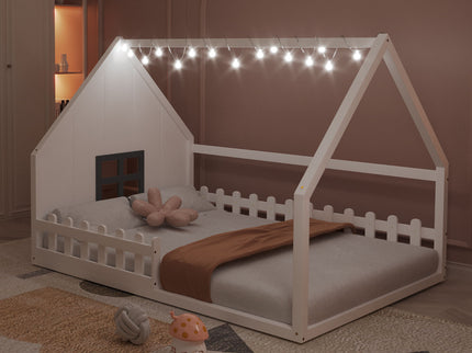 House Bed With Window And Fence