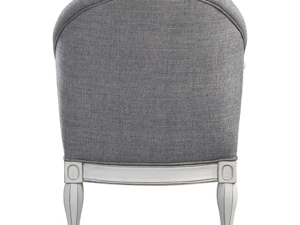 Florian - Antique Chair - Gray / White