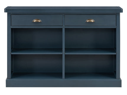 Console Table With 2 Drawers And Open Shelves