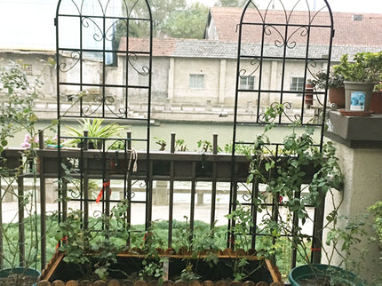 Metal Garden Rustproof Trellis For Climbing Plants Outdoor Flower Support