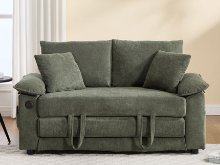 Upholstered Futon Convertible Floor Sofa Bed