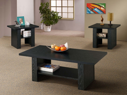 Salton - 3 Piece Coffee Table Set - Black