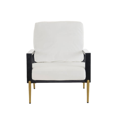 Modern Armchair With Solid Wood Frame