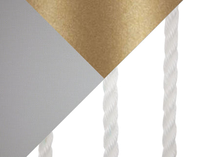 Rope Contemporary Floor Lamp - Natural / White