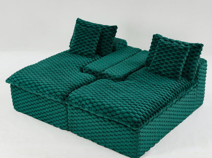 Double Chaise Lounge With Full Compressed Sponge