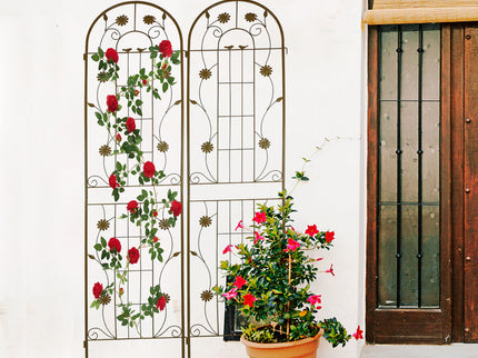 Metal Garden Trellis Rustproof Trellis For Climbing Plant Outdoor Flower Support
