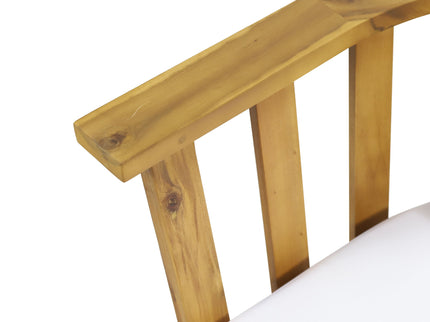 Patio Furniture Set, Outdoor Acacia Wood Patio Club Chair With Table