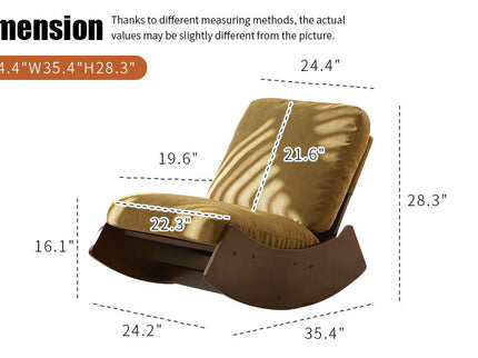 Comfortable High-Quality Upholstery Glider Rocking Chair