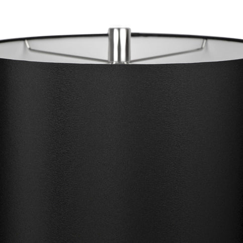 Diana - Contemporary Table Lamp (Set of 2) - Polished Nickel / Black Satin