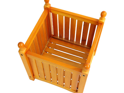 Square Outdoor Flower And Herb Pot - Teak
