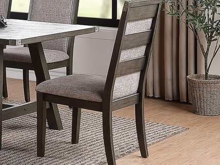 Upholstered Dining Chairs (Set of 2) - Gray - Fabric