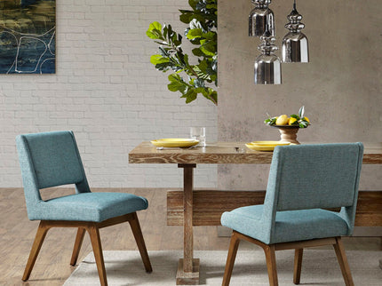 Dining Chair With Upholstered Seat And Back (Set of 2) - Blue