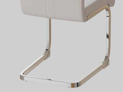 Modern Dining Chairs With Padded Seat, High Back
