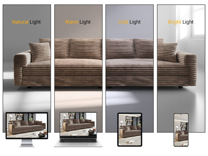 Modern Comfy Upholstered Sofa Cloud Couch & Deep Seat Couches