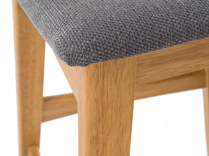 Modern Bar Stool Set With Upholstered Seating