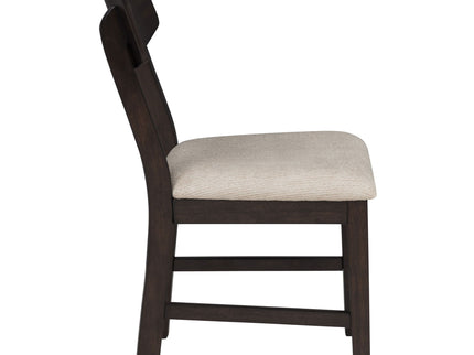 Jackie - 5 Piece Dining Set With Drop Leaf Table And Side Chairs - Dark Coffee