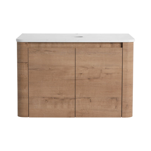 Wall Mounted Bathroom Vanity With Soft Close Door, Excluding Sink