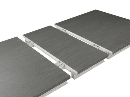Katia - Dining Table With Leaf - Gray / White