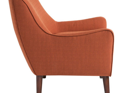 Accent Chair Upholstered With Legs - Burnt Orange