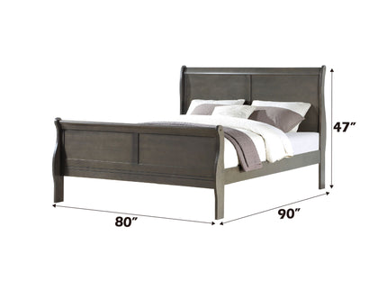 Louis Philippe - Sleigh Style Bed