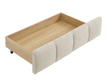 Modern Platform Bed Frame With Thick Fabric