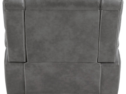 Encino - Upholstered Padded Arm Glider Recliner - Gray