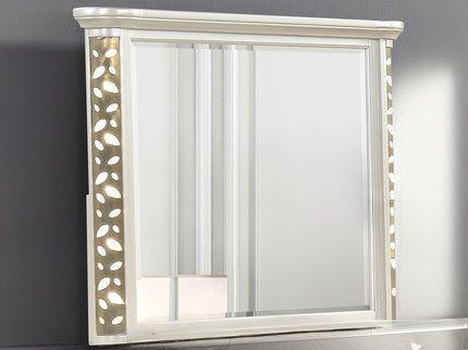 Cinderella - Bedroom Mirror With LED Frame Lighting (Dresser Not Included) - Beige