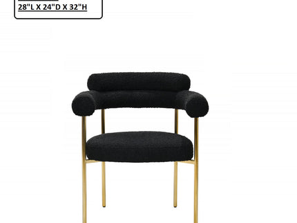Upholstered Accent Dining Chairs With Armrests (Set of 2)
