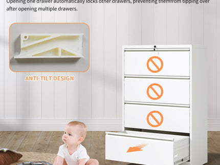 Premium Drawer Metal Lateral File Cabinet With Lock
