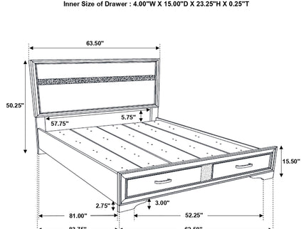 Orchid - Storage Panel Bed